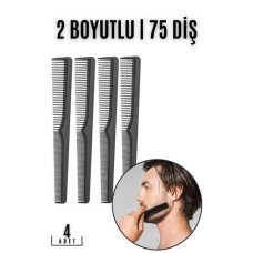 Premium 4'lü Sakal Bıyık ve Saç Tarağı Seti - Jess Design