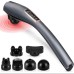 ⚡ Professional 6-in-1 Shiatsu Masaj Aleti - Boyun, Sırt, Bacak, Kol, Karın, Bel İçin Güçlü Vuruşlu Masaj Cihazı