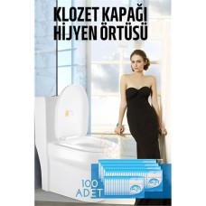Hijyenik Tek Kullanımlık Klozet Kapağı Kılıfı 100'lü Paket