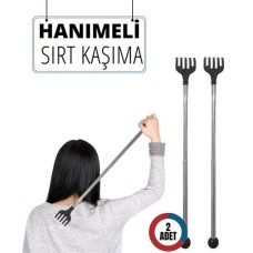 Premium Çift Taraflı Metal Sırt Kaşıma Aparatı – Hanımeli Tasarımı