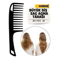 Dev Sivri Dişli Geniş Saç Açma Tarağı