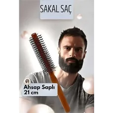 Ahşap Saplı Doğal Saç Fırçası - Hacimli ve Sağlıklı Saçlar İçin