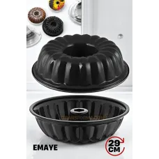  Yapışmaz Siyah Emaye Kek Kalıbı 29 cm - Pratik Pişirme Deneyimi