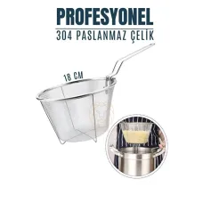 Premium 304 Paslanmaz Çelik Derin Yağ Süzgeci - Patates Kızartma Filtresi