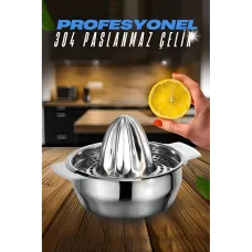 Premium Elit 304 Paslanmaz Çelik Profesyonel Limon & Meyve Sıkacağı ✨