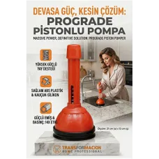 Profesyonel Pistonlu Lavabo Açıcı Pompa - Tıkanıklıklara Anında Çözüm