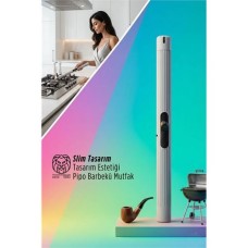 Şık Mutfak Gazlı Uzun Ateşleyici - Modern BBQ Çakmağı