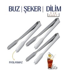 Carrefour Tiffany Tarzı 3'lü Buz Maşası Seti - Şık ve Dayanıklı