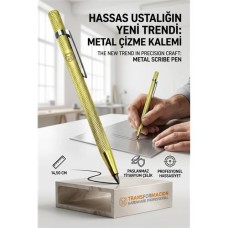 Profesyonel Tungsten Karbür Uçlu Metal Çizici Kalem - Hassas Kazıma ve İşaretleme Aracı