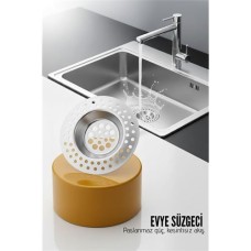 0.7 Cm Paslanmaz Çelik Mutfak Lavabo Süzgeci Seti