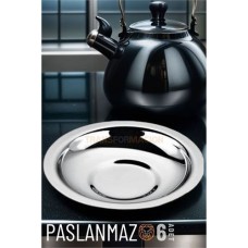 Premium Metal Çay Tabağı Seti 6'lı - Şık ve Dayanıklı