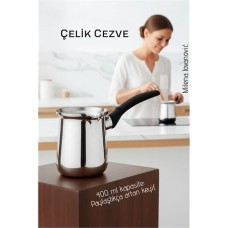 Şık ve Pratik Kahve Cezvesi - 400 Ml Çelik Tasarım