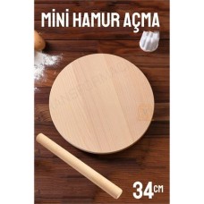Pro Chef 34 cm Merdaneli Hamur Açma Masası - Profesyonel Mutfak Seti