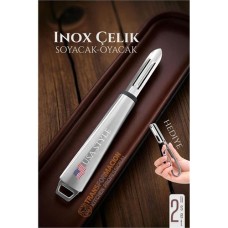✨ Hsnet Inox Pratik Soyacak & Dolma Oyma Seti - 2'li Çok Amaçlı Sebze Soyacağı