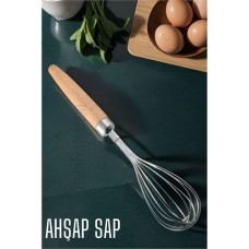 Cintura Design Ahşap Saplı Patisserie Çırpma Teli 26 cm - 10 Tel Profesyonel