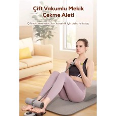 EGONEX Cift Vantuzlu Mekik Cekme Plastik Spor Aleti Direnc Lastikli