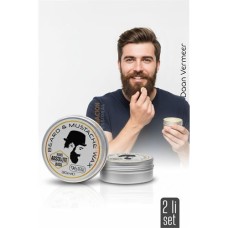 Doğal Bıyık Şekillendirici Balm - 2 Li Set