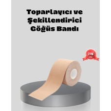 Yüksek Destekli Pamuklu Görünmez Göğüs Bandı