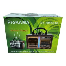 Prokama Ahşap Retro Çok Fonksiyonlu Dijital Radyo & Müzik Çalar Bluetooth 5.0