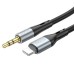 Hoco Upa22 Apple Lightning - 3.5mm AUX Ses Aktarım Kablosu