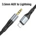 Hoco Upa22 Apple Lightning - 3.5mm AUX Ses Aktarım Kablosu