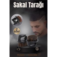 Doğal At Kılı Sakal Fırçası Seti - 2 Adet