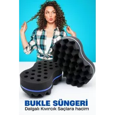 Bukle Define Süngeri: Dalgalı ve Kıvırcık Saçlar için Mucizevi Şekillendirici